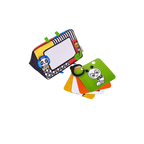 Baby Einstein Flip For Art High Contrast Floor Activity Mirror with Take Along Cards, Tummy Time Play, Newborn+
