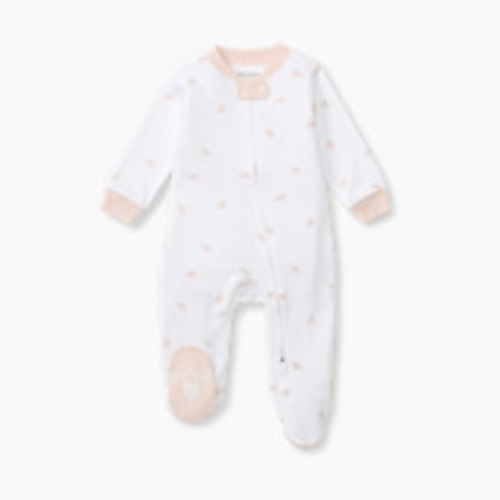 Burt's Bees Baby Organic Sleep & Play Footie Pajamas - Pink Bee, 3-6 M