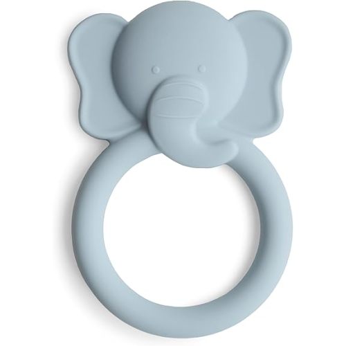 mushie Silicone Baby Teether Toy | Elephant