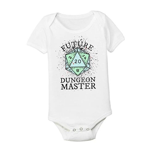 Dungeons and Dragons Onesie 3-6 Months D&D Fathers Day Gift Future Dungeon Master Funny Baby Bodysuit Nerd Parents Shirt Nerdy Infant Geeky FDMAS36SS