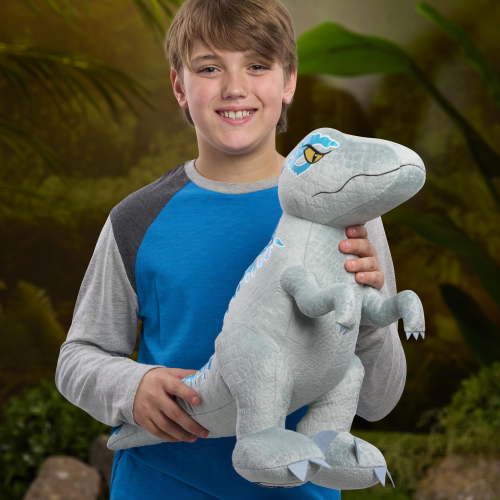 Jurassic World Extra Large Plush Blue, 16-inch Dinosaur Stuffed Animal