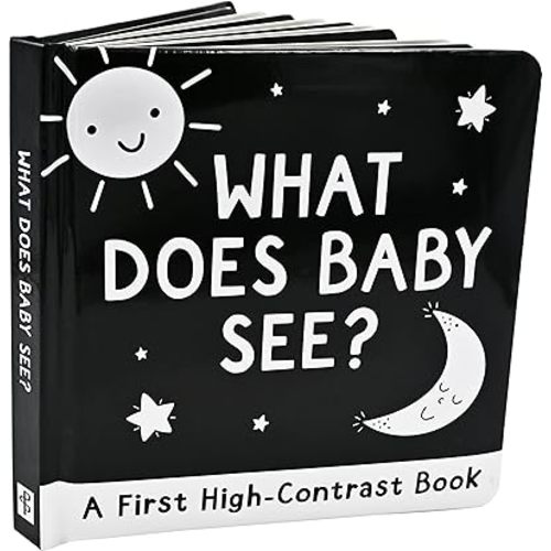 What Does Baby See? A High-Contrast Board Book (Padded Cover) Board book – December 30, 2022