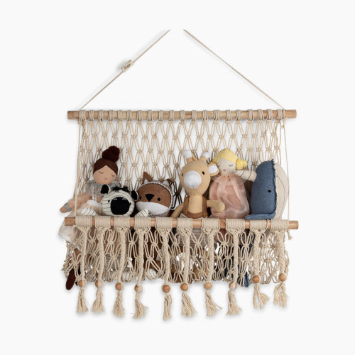 Crane Baby Willow Macrame Storage Wall Decor - Natural