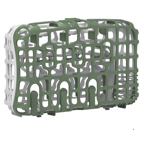 Dr. Brown's Dishwasher Basket for Small Baby Bottle Parts, Pacifiers, and Accessories, Clean, Store and Organize Newborn Essentials, BPA Free, Green