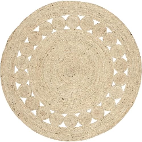 SAFAVIEH Natural Fiber Collection Area Rug - 5' Round, Ivory