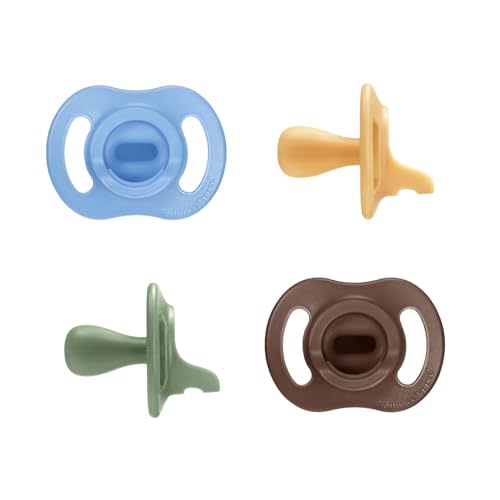 Tommee Tippee Ultra-Light StayPut Pacifier, One-Piece Silicone Design, 18-36m, 4 Pack