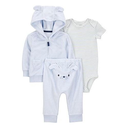 Baby Boys Carter's 3-pc. Dog Cardigan, Bodysuit & Pants Set