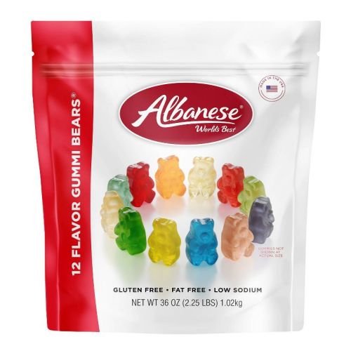 Albanese Worlds Best 12 Flavor Gummi Bears – 36 Oz
