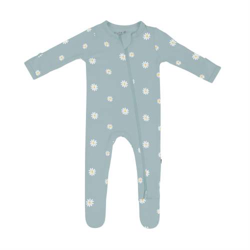 Zippered Footie in Daisy