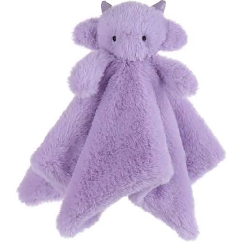 Apricot Lamb Purple Dragon Soft Loveys for Babies, Security Blanket for Baby Boy and Girl, 13.8 Inches for Infant and Toddlers