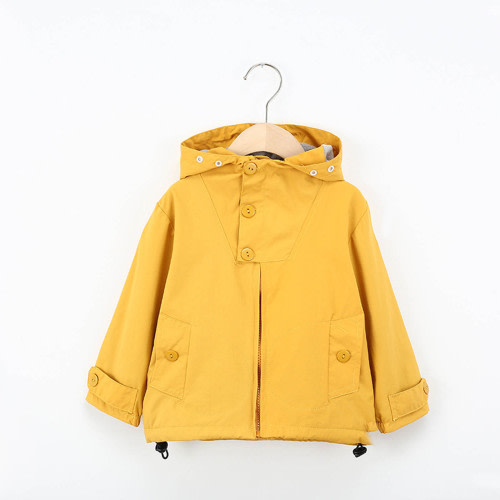 GERsome Girls Hooded Cute Solid Color Waterproof Windproof Jacket