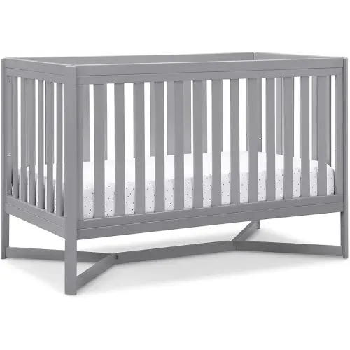 Delta Children Tribeca 4-in-1 Baby Convertible Crib, Grey