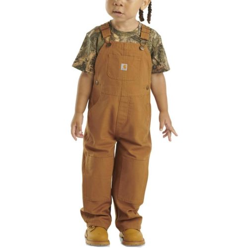Carhartt Kid's CM8609 Loose Fit Canvas Bib Overall - Boys 18 Months Carhartt Brown