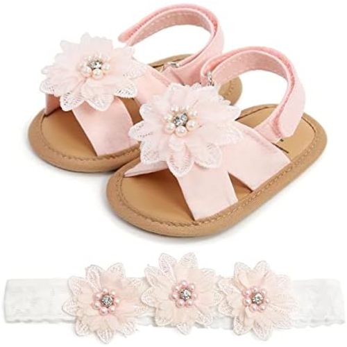 Baby Girls Mary Jane Flats with Bowknot Floral Princess Wedding Dress Shoes Soft Newborn Infant Crib First Walkers Prewalker