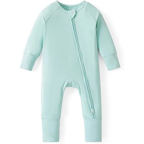 Viscose Made from Bamboo Baby Rompers 2-Way Silent Zipper Soft Gift Clothes Suitable for Your Little One