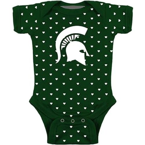 Two Feet Ahead Hearts Baby Bodysuit Creeper Baby Girl Clothes for Newborn Infants
