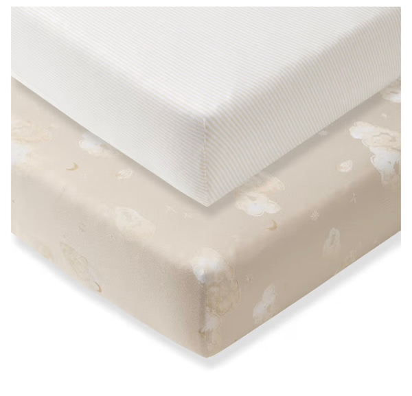 Solid Organic Cotton BEESNUG® Fitted Crib Sheet - Nightfall