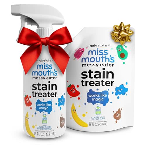 Miss Mouth's Messy Eater Stain Treater - 16oz Spray and 16oz Refill Pouch