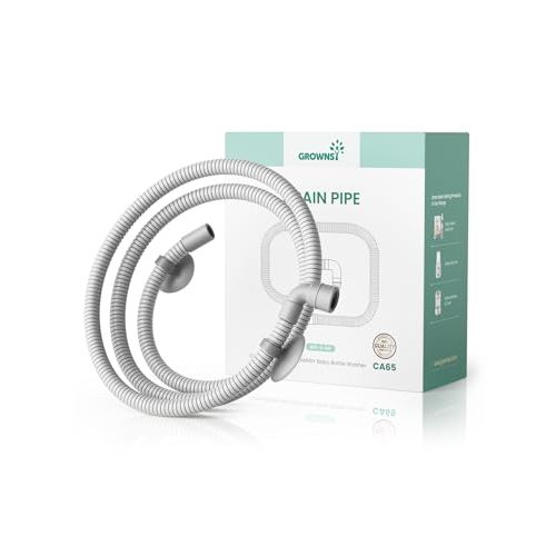 Grownsy Drain Hose 1M, Soft, Durable and Flexible for GROWNSY EaseClean Bottle Washer, Momcozy and Papablic Baby Bottle Washer Replacement Accessory for Easy Water Drainage
