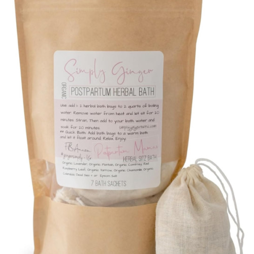 PostPartum Bath Tea Bags, Organic Herbs ll 7 Tea Sachets ll Sitz Bath ll Post Partum ll Herbal Bath ll Gifts For New Moms ll Soothing Herbal Sitz Bath ll Baby Shower Gifts