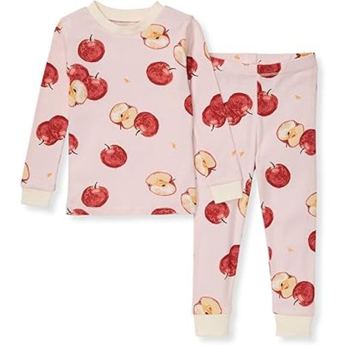 Burt's Bees Baby Baby Girls' Pajamas, Tee and Pant 2-piece Pj Set, 100% Organic Cotton