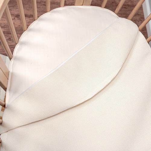 Breathable Oval Crib Mattress Cover - Naturepedic