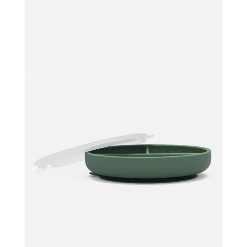 Suction Plate + Lid - Olive