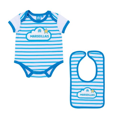 Baby Boy Bodysuit & Bib Set Olympique de Marseille Official Store