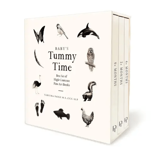 Baby's Tummy Time Book Box Set: A 3-Book Box Set of High-Contrast - TikTok Shop