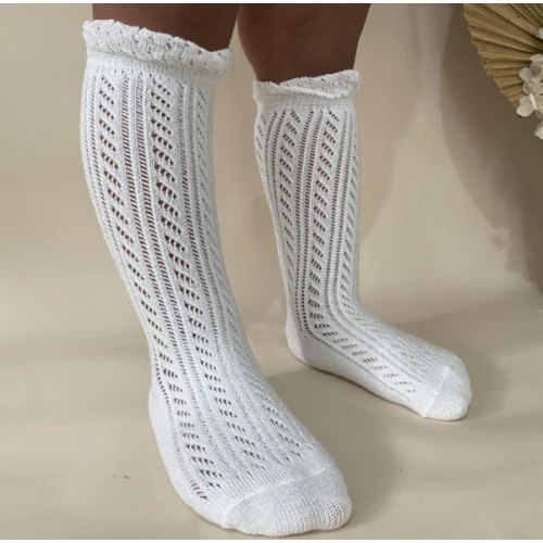 Girls Emery White Socks – Arabella & Rose