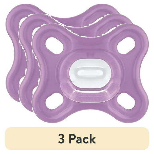 (3 pack) MAM Comfort Pacifier, 0-3 Months, Girl, 2 pack