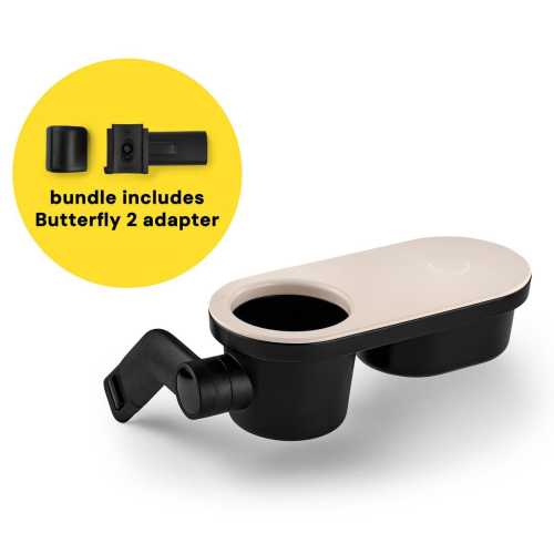 Bugaboo Stroller Snack Tray + Butterfly 2 Tray Adapter Bundle