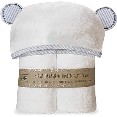 Amazon.com : San Francisco Baby Premium Hooded Baby Towel and Washcloth Set - Ultra Soft Hooded Bath Towels with Ears for Babies, Toddlers | Large Baby Towel | Cute for Boys and Girls : Baby