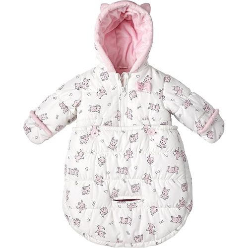 LONDON FOG Newborn Infant Baby Girl Boy Puffer Carbag Pram Bag Snowsuit Bunting