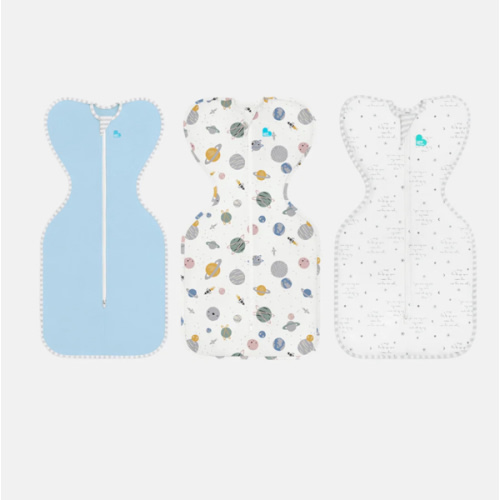 Swaddle Up Starter Bundle 1.0 | 0.2 TOG | Dusty Blue Daydream | Olive Eclipse | Light Blue