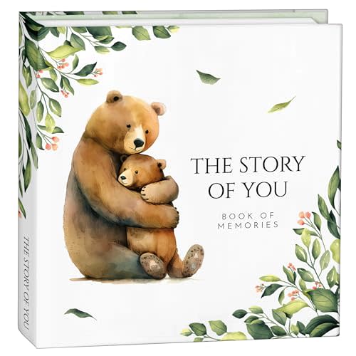 Keepsake Memory Book for Baby Boy Girl, First 5 Year Baby Book, Milestone Book That Captures Every Significant Event From Birth to Age 5, Gender Neutral Journal Scrapbook Photo Album