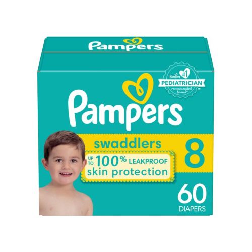 Pampers Swaddlers Active Baby Diapers - 60 Count, Size: 8