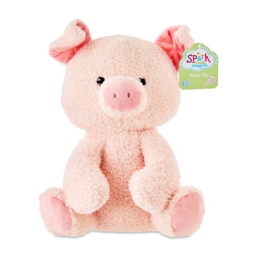 Spark Create Imagine Pig Plush Toy, Soft Pink, 10inch