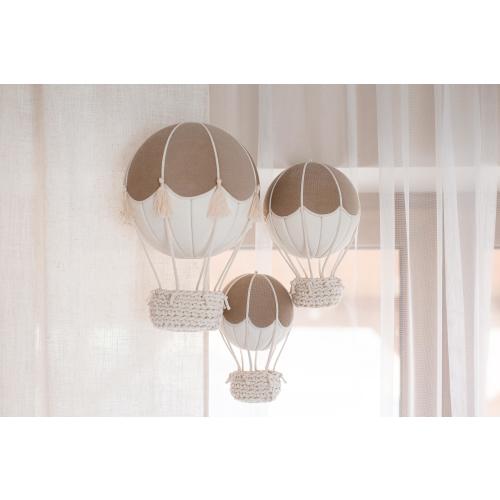 Set of Hot Air Balloons, Natural Decorative Balloons, Baby Room Decor, Nursery Decoration, Kids Room Decor, Handcrafted Decoration