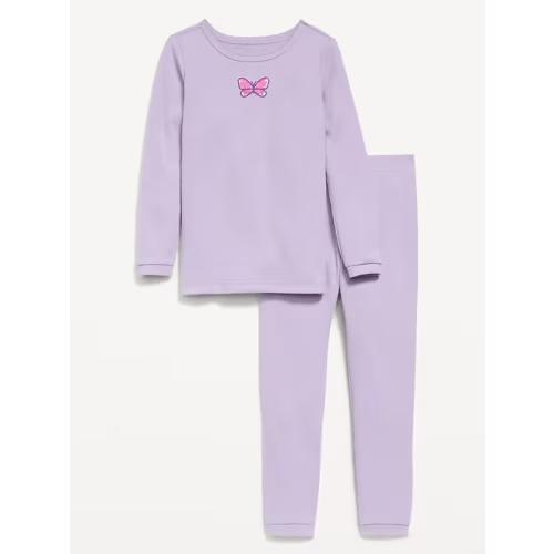 Snug-Fit Graphic Pajama Set for Girls