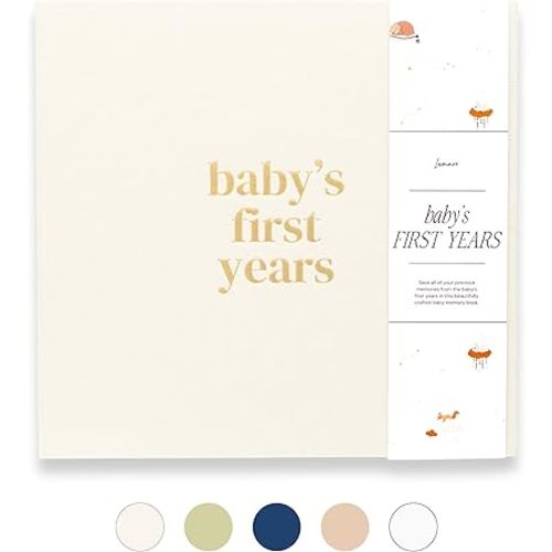 Lamare Baby First Year Book – Baby Memory Book for Girls & Boys - Baby Milestone Book from Pregnancy to Childhood – Cute Baby Book Keepsake Gift