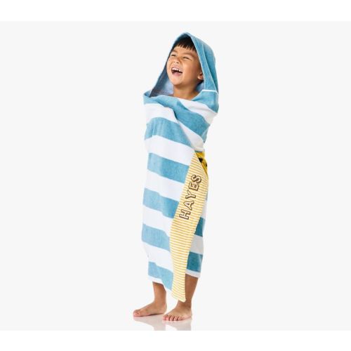 Rugby Stripe Submarine Beach Hooded Towel