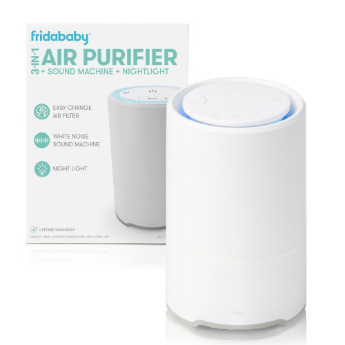 Frida Baby 3-in-1: Air Purifier, Sound Machine, Night Light, for Allergies, 150 Sq Ft