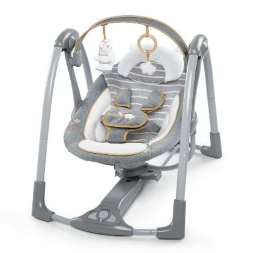 Ingenuity Boutique Collection Deluxe Swing 'n Go Portable Baby Swing - Bella Teddy