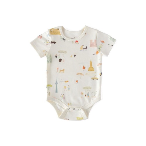 Follow Me Organic Cotton Bodysuit, 0-3M