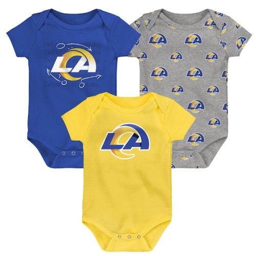 Los Angeles Rams Newborn & Infant Team Starter 3-Pack Bodysuit Set