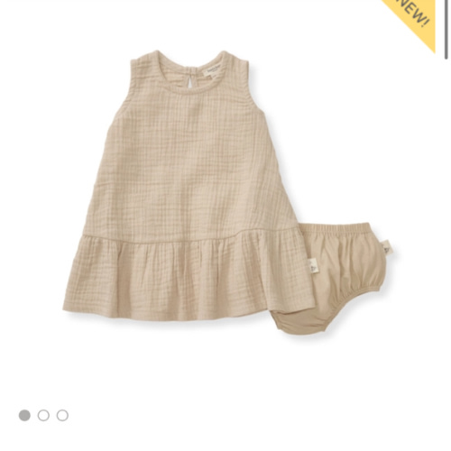 Mommy & Me Matching Crinkle Muslin Baby Girl Dress