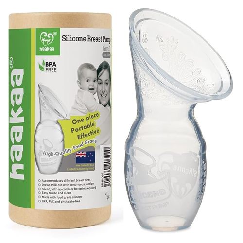 Haakaa Silicone Breastfeeding Manual Breast Pump Milk Pump 100% Food Grade Silicone BPA PVC and Phthalate Free