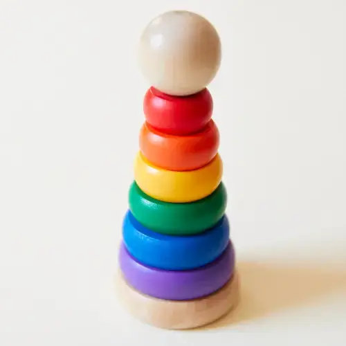 Wooden Rainbow Stacker – Sarah's Silks