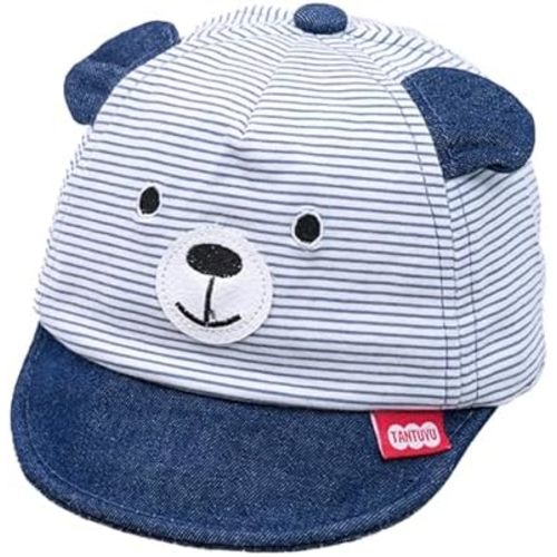 Soft Cotton Hat for Baby Boy Girl, Cute Bear Baseball Caps for Toddler Little Boys Girls Spring Summer Sun Hat